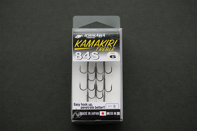 Ichikawa Fishing HOOK - KAMAKIRI TREBLE 84S